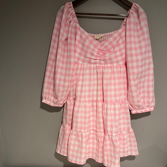 Entro - Pink and White Dress - Size S - Picture 1 of 3